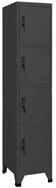 vidaXL F&auml;cherschrank Schlie&szlig;fachschrank Anthrazit 38x45x180 cm Stahl (1-St)