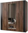 Masseno Schwebet&uuml;renschrank SIGNORA 200 cm Kleiderschrank mit Spiegel 2 T&uuml;ren