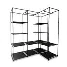 relaxdays Eckschrank Eckschrank