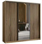 Masseno Schwebet&uuml;renschrank ORRA 180 cm Kleiderschrank mit Spiegel 3 T&uuml;ren...