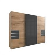 luma-home Schwebet&uuml;renschrank 22611 (B270/H208/T64 cm Kleiderschrank mit
