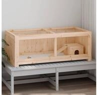 vidaXL Kleintierstall, Hamsterk&auml;fig 104x52x38 cm Massivholz Tanne