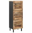 vidaXL Schranksystem Stauraumschr&auml;nke Natur 40 x 33 x 110 cm Massivholz (1-St)