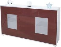 Vladon Sideboard Gr&ouml;mitz V1 (Kommode mit 2 T&uuml;ren, 4 Schubladen und 2 flexible