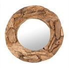 DESIGN DELIGHTS Wandspiegel RUNDER SPIEGEL "Holz massiv 60", Treibholz, &Oslash; 60...