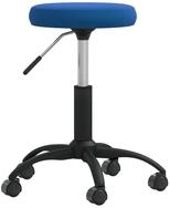 vidaXL Massageger&auml;t Massagehocker Samt Blau