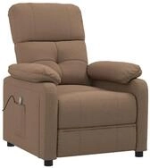 vidaXL Massagesessel Massagesessel Braun Stoff (1-St)