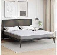 vidaXL, Topper, Kokosnuss Topper Wei&szlig; 200 x 200 cm Jacquard-Stoff wei&szlig;