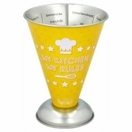 Birkmann Messbecher Colour Kitchen Gelb 300 ml, Wei&szlig;blech