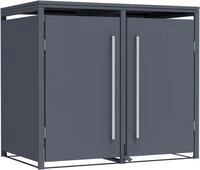 WESTMANN M&uuml;lltonnenbox Pedura 2, BxTxH: 132x80x116 cm, f&uuml;r 2x240 L M&uuml;lltonnen