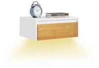 SoBuy Nachttisch FBT174, Nachtschrank Nachttisch h&auml;ngend, Wandregal Bettablage,