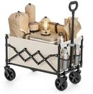 SONGMICS Handwagen Gartenwagen, Bollerwagen faltbar, 90/150L, bis 150 kg, 360&deg;