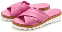 LASCANA Sandale, Sommerschuh, Mule, offener Schuh, Pantolette NEU aus Leder mit