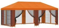 vidaXL Partyzelt Garten Pavillon mit Seitenw&auml;nden 6 x 3 m Orange