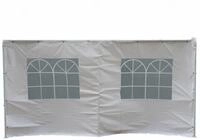 DEGAMO Pavillonseitenteil PALMA, 1x Seitenteil, 400cm, PVC weiss, mit Fenstern