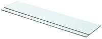 vidaXL Regal Regalb&ouml;den 2 Stk. Glas Transparent 70x15 cm, 2-tlg.