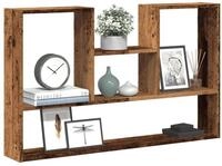 vidaXL Regal, Wandregal Altholz-Optik 99x15x60 cm Holzwerkstoff