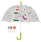 esschert design Stockregenschirm PIY Regenschirm Dschungel zum selbst bemalen...