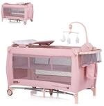 Chipolino Baby-Reisebett Reisebett Bella 2 Ebenen, 2 Ebenen seitlicher Eingang