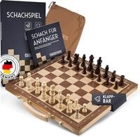 Falkenwerk Spiel magnetisches Schachspiel aus Holz [38x38 cm], Spielfiguren aus