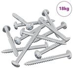 vidaXL Schraube Holzschraube 3273 stk. Silber 9,8 x 53 mm Stahl, (3273 St)