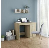 vidaXL Schreibtisch vidaXL Schreibtisch Sonoma-Eiche 100x50x76 cm Holzwerkstoff