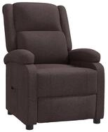 vidaXL Sessel Relaxsessel Dunkelbraun Stoff (1-St)