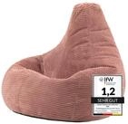 icon Sitzsack Sessel mit R&uuml;ckenlehne aus Cord &bdquo;Dalton&ldquo;, Sitzsack XXL,...