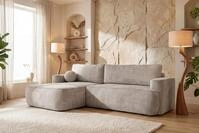 WFL GROUP Ecksofa Marion 4-Sitzer in L-Form mit Schlaffunktion & Stauraum, MADE...