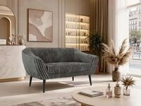 MKS M&Ouml;BEL Sofa PIRS, 2-Sitzer, Design mit Steppung, Wellenfederung,...