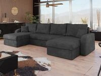 MIRJAN24 Wohnlandschaft Kris U Lux, mit Schlaffunktion und drei Bettkasten,...