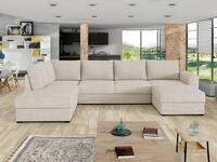 MIRJAN24 Wohnlandschaft Wilma Premium, mit zwei Bettkasten und Schlaffunktion,