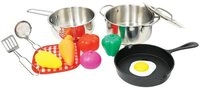 Vedes Spiel-Kochgeschirr SpielMaus K&uuml;che Edelstahl Topfset, 13-teilig