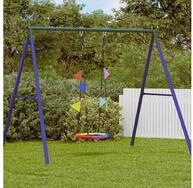 vidaXL Nestschaukel, Nestschaukel Blau 60 x 60 x 180 cm Polyester