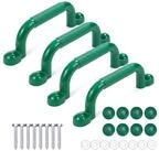 relaxdays Klettergriff Kletterger&uuml;st-Griffe im Set, gr&uuml;n, 4er Pack