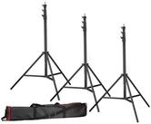BRESSER BRESSER 3x BR-TP280 PRO-1 Stativ (280 cm) + Tasche Lampenstativ