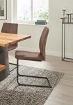NIEHOFF SITZM&Ouml;BEL Freischwinger Capri (Set, 2 St), Gestell aus Eisen, Bezug in