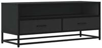 vidaXL TV-Schrank TV-Schrank Schwarz 100x34,5x40 cm Holzwerkstoff und Metall...