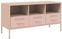 vidaXL TV-Schrank TV-Schrank Rosa 100,5x39x50,5 cm Stahl (1-St)