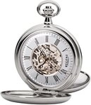 Regent Taschenuhr P700, (Set, 2-tlg., mit Kette), Herrenuhr, Handaufzug,...