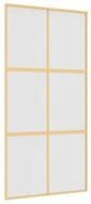 vidaXL Haust&uuml;r Schiebet&uuml;r Golden 102,5x205 cm Matt ESG-Glas und Aluminium...
