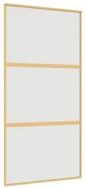 vidaXL Haust&uuml;r Schiebet&uuml;r Golden 102,5x205 cm Matt ESG-Glas und Aluminium...