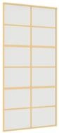 vidaXL Haust&uuml;r Schiebet&uuml;r Golden 102,5x205 cm Matt ESG-Glas und Aluminium...