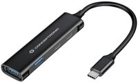 Conceptronic USB-Verteiler Conceptronic HUBBIES12B USB-Hub 2+2 Port USB-A,...