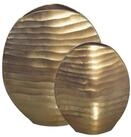 Wohnling Tischvase WL7.186 Vase 2er Set Aluminium Gold Blumenvase Dekovase...
