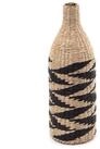 CREEDWOOD Wasserhyazinthenvase DEKO VASE "RAYA", 60 cm, natur, schwarz, Stroh...