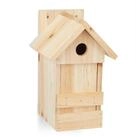 relaxdays Nistkasten aus Holz mit Spitzdach