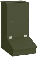 vidaXL Futterspender Schweinfutterspender Olive Gr&uuml;n 55 x 38 x 76 cm