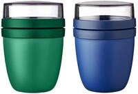 Mepal Lunchbox Lunchpot mit Unterteilung f&uuml;r Joghurt & M&uuml;sli, 500 ml + 200 ml,