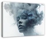 Wallarena Leinwandbild Natur Wandbild Schlafzimmer, Abstrakt, 120x80x3cm